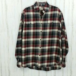 Jachs Plaid Flannel Button Down SIze Large TALL